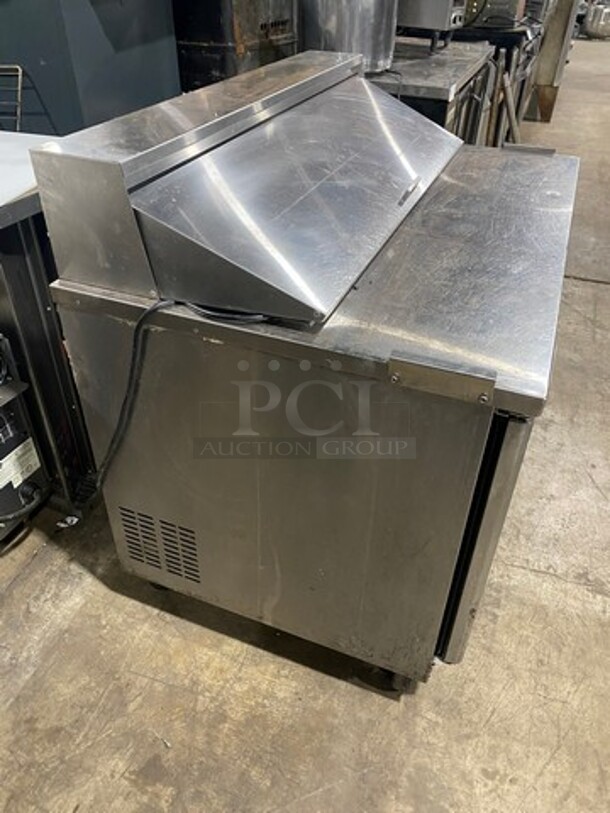 Everest Commercial Refrigerated Sandwich Prep Station! All Stainless Steel! On Casters! MODEL EPBNR2 SN:BPBNR216120066 115V 1PH - Image 4 of 9