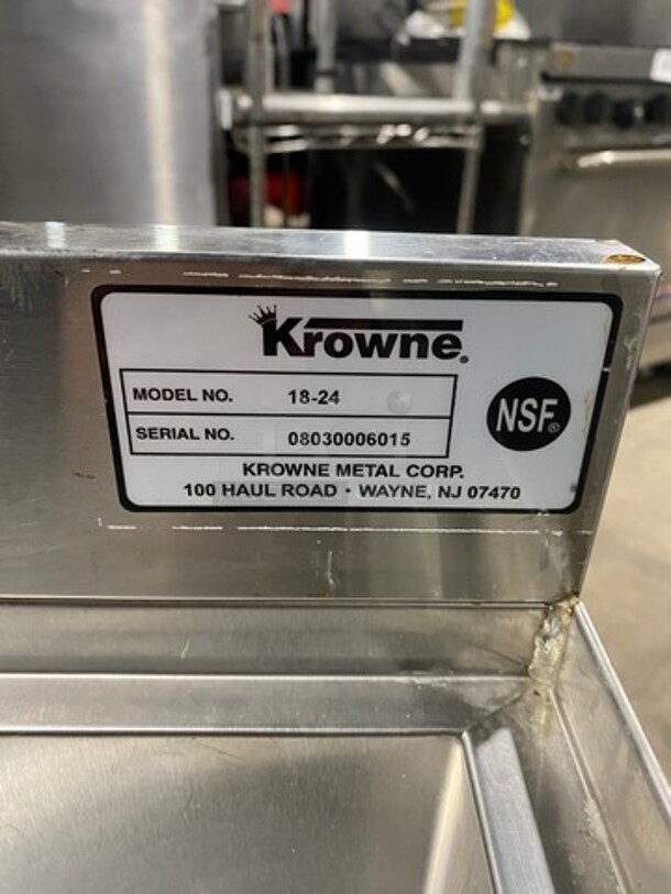 Krowne All Stainless Steel Ice bin! On legs! MODEL 1824 SN:08030006015 - Image 6 of 7