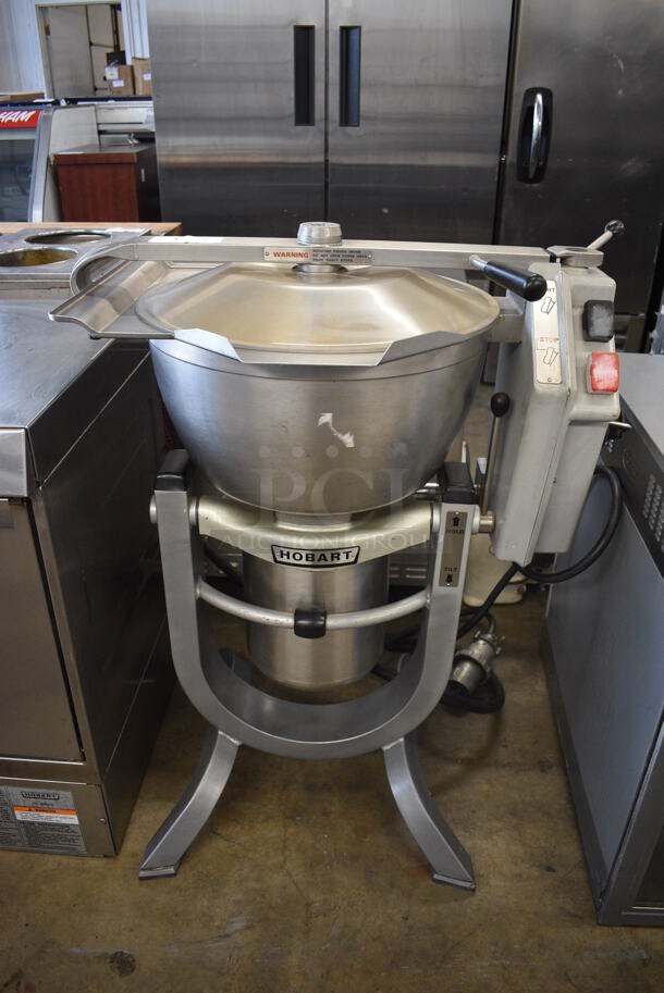 Hobart Model HCM-450 Metal Commercial Floor Style Horizontal Cutter Mixer. 200 Volts, 3 Phase. 32x24x41.5