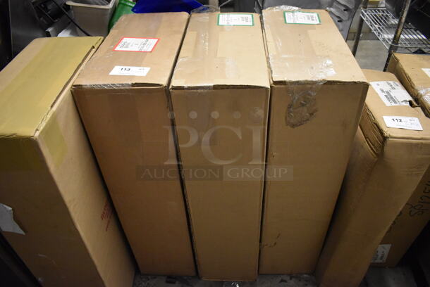 3 Boxes of BRAND NEW! Blodgett 55649 Stainless Steel Legs and Stacking Kit for Convection Oven. 3 Times Your Bid!
