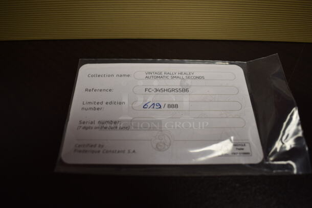 BRAND NEW IN BOX! LIMITED EDITION Frederique Constant Vintage Rally FC-345HGRS5B6 Watch & Car - Image 7 of 7