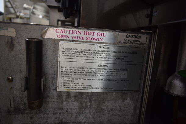 Stainless Steel Commercial Countertop Natural Gas Powered Deep Fat Fryer. - Image 5 of 5