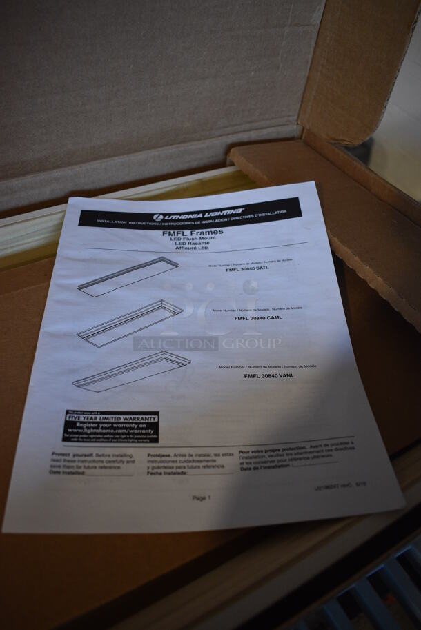 BRAND NEW SCRATCH AND DENT! Lithonia FMFL Light Frame. 48x14x3 - Image 2 of 2