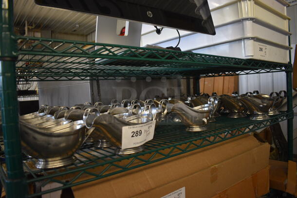 ALL ONE MONEY! Tier Lot of Metal Gravy Boats