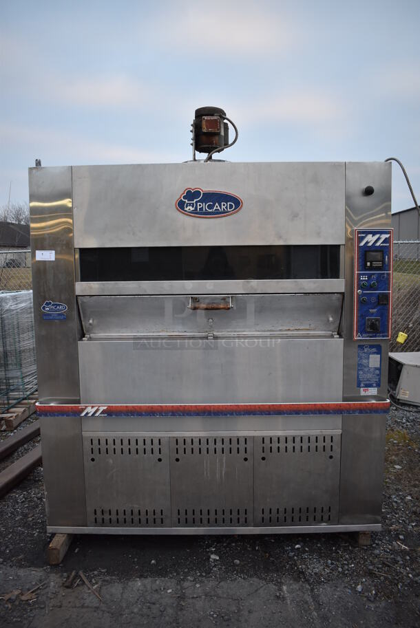 Picard MT-8-24 Stainless Steel Commercial Propane Gas Powered Single Deck Revolving Tray Bakery Oven. 180,000 BTU. 74.5x84.5x90 - Image 2 of 12