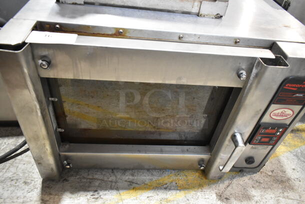 Eurofours 3U-04U10K20 Stainless Steel Commercial Electric Powered Convection Oven w/ Stand. 208-240 Volts.  - Image 2 of 7