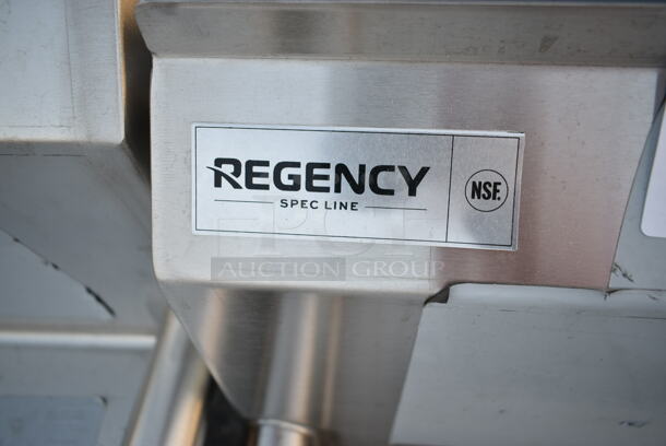 BRAND NEW SCRATCH AND DENT! Regency Spec Line Stainless Steel Commercial 3 Bay Sink w/ Dual Drain Boards. Bays 30x23.5x14. Drain Boards 22.5x25 - Image 8 of 8