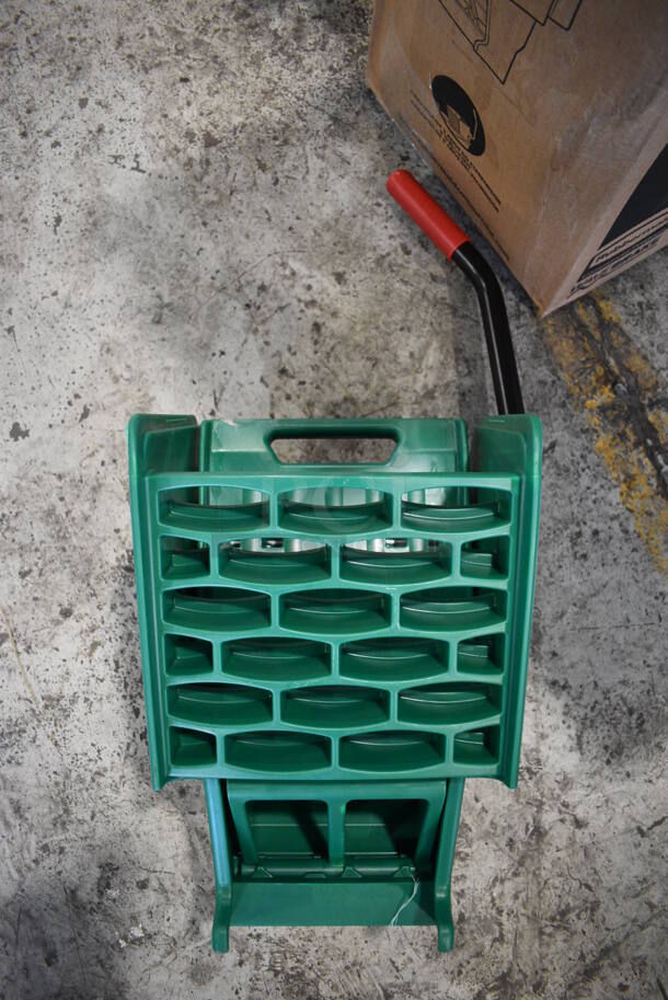 4 BRAND NEW IN BOX! Rubbermaid Green Poly Mop Bucket Wringing Attachments. 12x12.5x30. 4 Times Your Bid! - Image 1 of 5