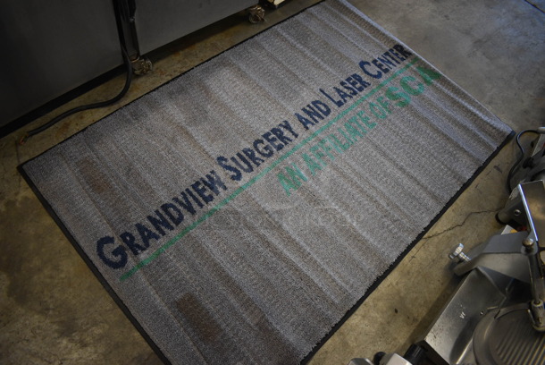 Gray Floor Rug w/ Grandview Surgery and Laser Center Logo. 67x44 - Image 2 of 6