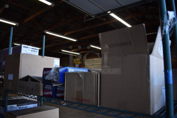 ALL ONE MONEY! Tier Lot of Various Items Including Scrubbers, Chafing Dish Fuel, Carlisle Squeegees - Image 2 of 12