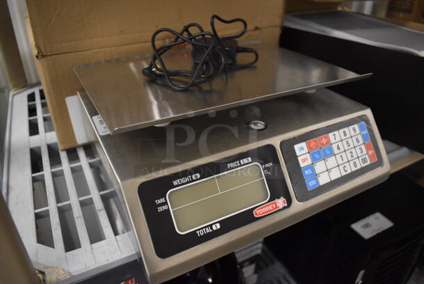 BRAND NEW IN BOX! Torrey L-PC-40L Stainless Steel Commercial Countertop Food Portioning Scale. 12x12x5. Tested and Working! - Image 3 of 6
