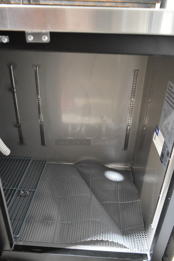BRAND NEW SCRATCH AND DENT! 2024 Avantco 178UDD4HC Stainless Steel Commercial Black Kegerator / Beer Dispenser with (2) 2 Tap Towers - (4) 1/2 Keg Capacity. 115 Volts, 1 Phase. Tested and Powers On But Does Not Get Cold - Image 9 of 12