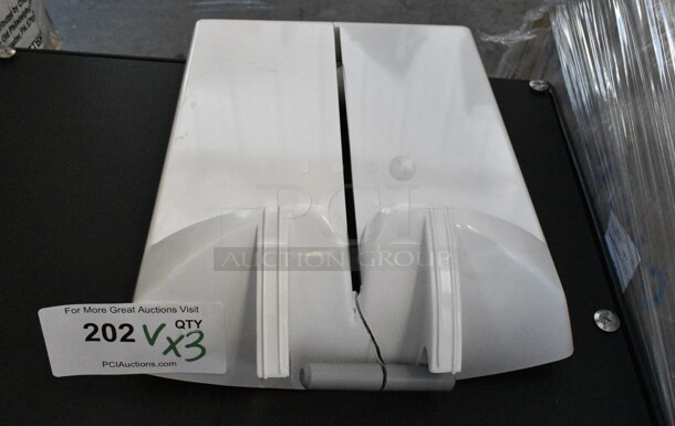 3 BRAND NEW SCRATCH AND DENT! Items Including Metal Panel, Round Metal Piece and White Poly Piece. 3 Times Your Bid!  - Image 6 of 8