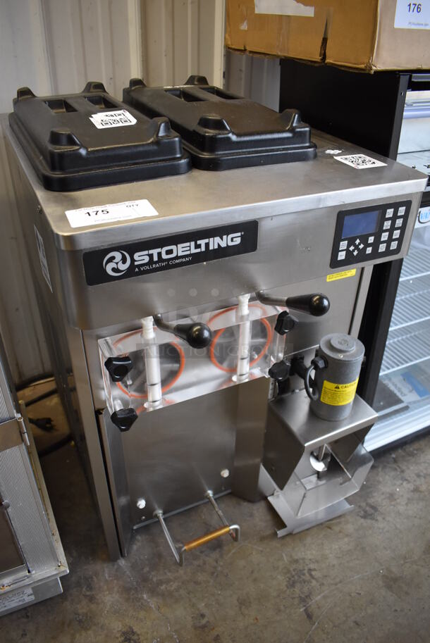 2020 Stoelting SF121-38I2 Stainless Steel Commercial Countertop Air Cooled 2 Flavor Soft Serve Ice Cream Machine. 208-240 Volts, 1 Phase. 22x33x34 - Image 3 of 8
