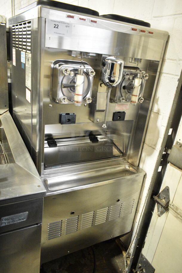 Taylor 342D-27 Stainless Steel Commercial Floor Style Air Cooled 2 Flavor Frozen Beverage Machine w/ Drink Mixer Attachment. 208-230 Volts, 1 Phase. - Image 1 of 7