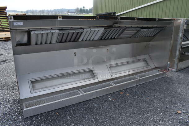 10.5' Stainless Steel Commercial Return Air Grease Hood w/ Filters. 126x54x27 - Image 2 of 6