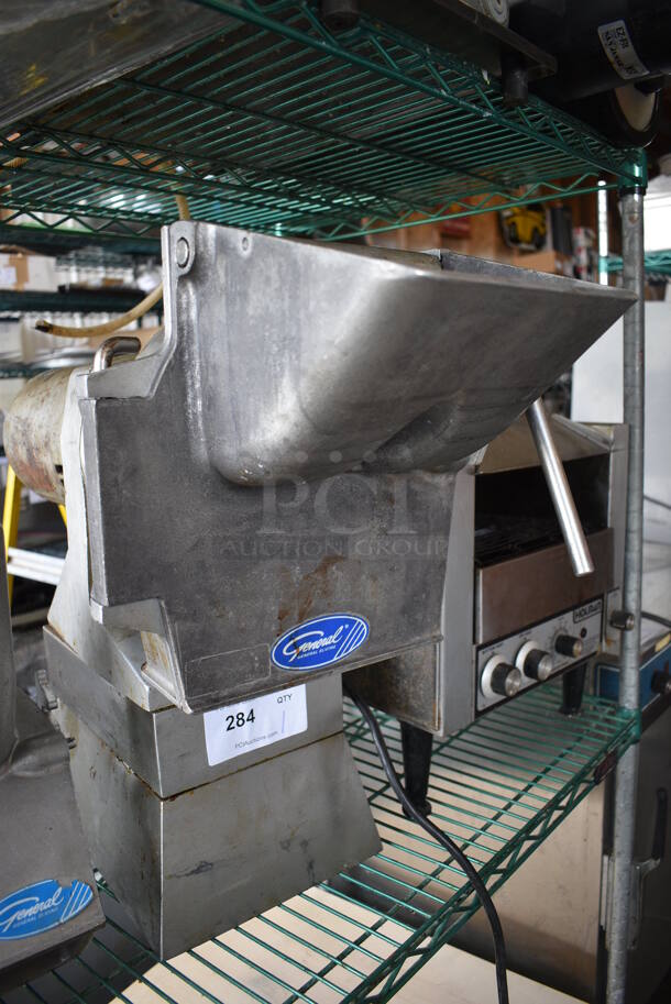 General Metal Commercial Countertop Power Hub w/ 2 Vegetable Slicers. 115/208-240 Volts, 1 Phase. 9.5x17x20. Tested and Working! - Image 5 of 11