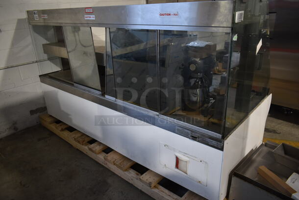 Hardt Stainless Steel Commercial Floor Style 2 Tier Heated Display Merchandiser. 208/120 Volts, 1 Phase.  - Image 4 of 5