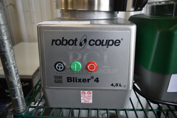 BRAND NEW SCRATCH AND DENT! Robot Coupe Blixer 4 Series A Stainless Steel Commercial Countertop Food Processor w/ Bowl, Lid and S Blade. 120 Volts, 1 Phase. Tested and Working! - Image 3 of 9