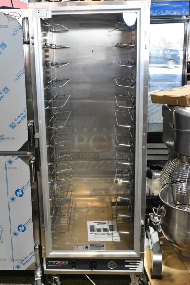 BRAND NEW SCRATCH AND DENT! 2024 ServIt 423CH1UFNCF Full Size Uninsulated Holding Cabinet with Clear Door. 120 Volts, 1 Phase. Tested and Working! - Image 2 of 9