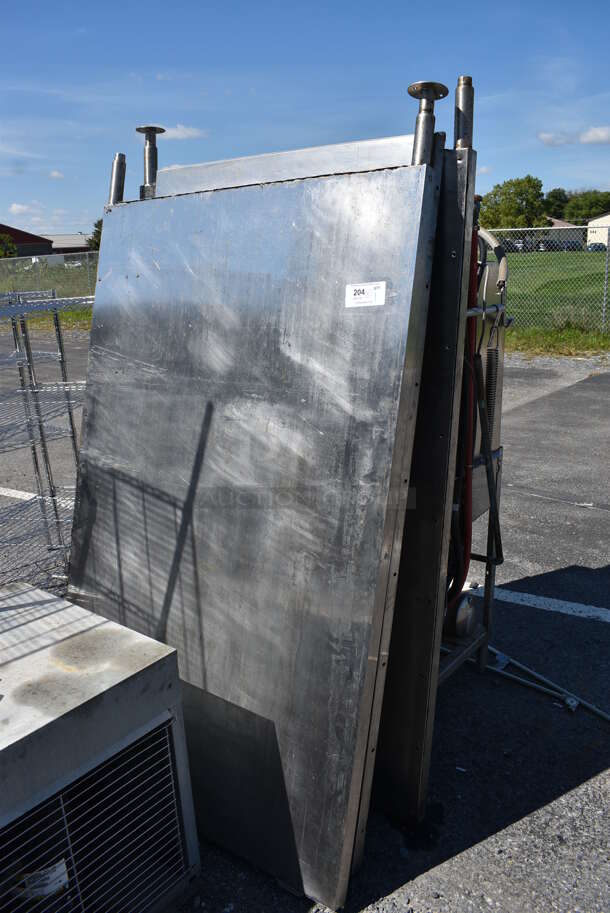 3 Stainless Steel Dividers / Walls. Includes 42x2x73. 3 Times Your Bid!