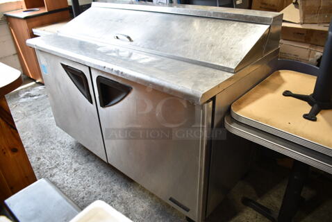 Turbo Air TST-60SD Stainless Steel Commercial Sandwich Salad Prep Table Bain Marie Mega Top on Commercial Casters. 115 Volts, 1 Phase. Tested and Powers On But Does Not Get Cold