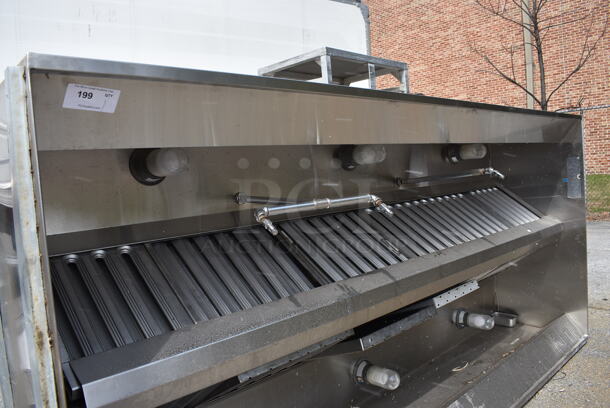 9.5' Stainless Steel Commercial Grease Hood w/ Filters. 115x24x55 - Image 3 of 7