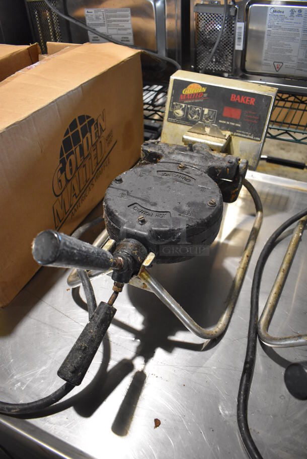 Stainless Steel Commercial Countertop Waffle Maker. 12x24x10. Tested and Working! - Image 2 of 6
