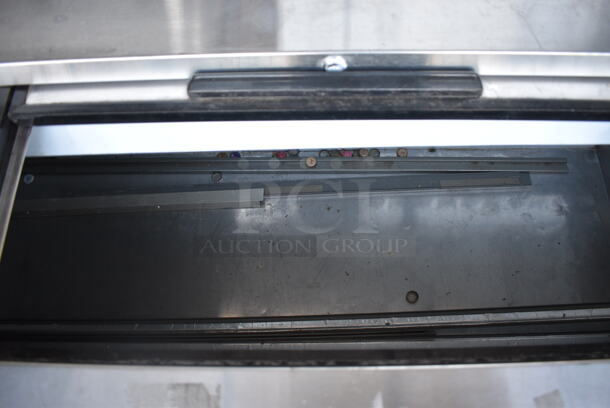 Avantco 178JBC95B Stainless Steel Commercial Bottled Back Bar Cooler w/ 3 Lids. 115 Volts, 1 Phase. 95x27x34. Cannot Test Due To Missing Power Cord - Image 6 of 8