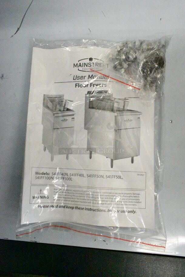 BRAND NEW SCRATCH AND DENT! Mainstreet 541FF50L Stainless Steel Commercial Floor Style Propane Gas Powered Deep Fat Fryer w/ 2 Metal Baskets. 120,000 BTU. - Image 8 of 11