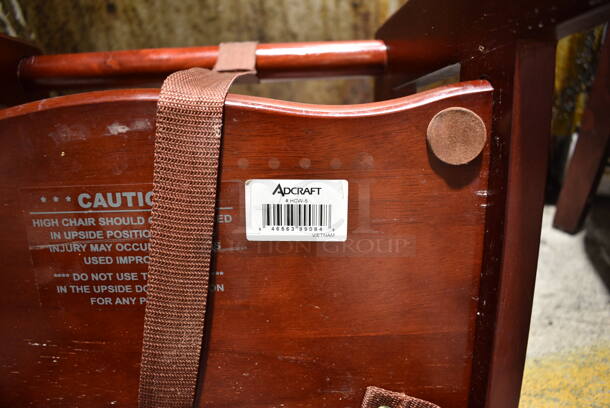 2 Adcraft Wood Pattern High Chair. 2 Times Your Bid! - Image 5 of 5