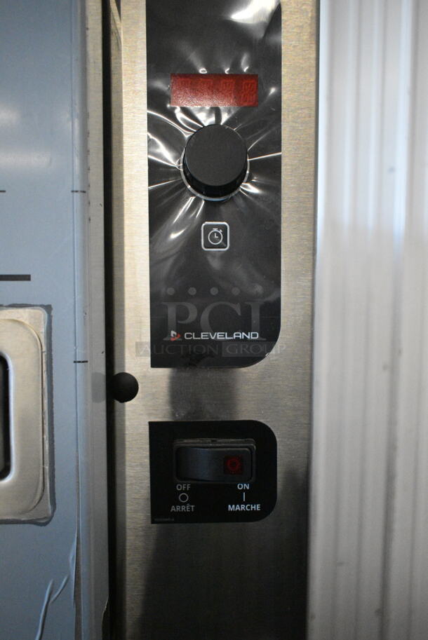 BRAND NEW SCRATCH AND DENT! 2023 Cleveland 24CEA10 SteamCraft Gemini Stainless Steel Commercial 10 Pan Electric Floor Steamer. 208 Volts, 3 Phase.  - Image 4 of 11