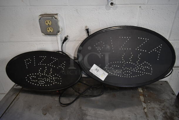 2 Pizza Light Up Signs. 2 Times Your Bid! Tested and Working! - Image 4 of 8