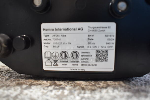 BRAND NEW SCRATCH AND DENT! 2024 Hemro MyCafe Anfim Milano Metal Countertop Espresso Bean Grinder. 120 Volts, 1 Phase. Tested and Working! - Image 6 of 7