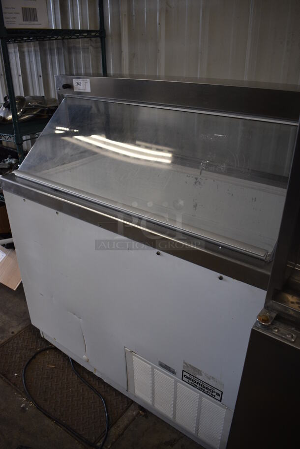 Metal Commercial Ice Cream Dipping Cabinet. 46.5x27x51. Tested and Working! - Image 5 of 5
