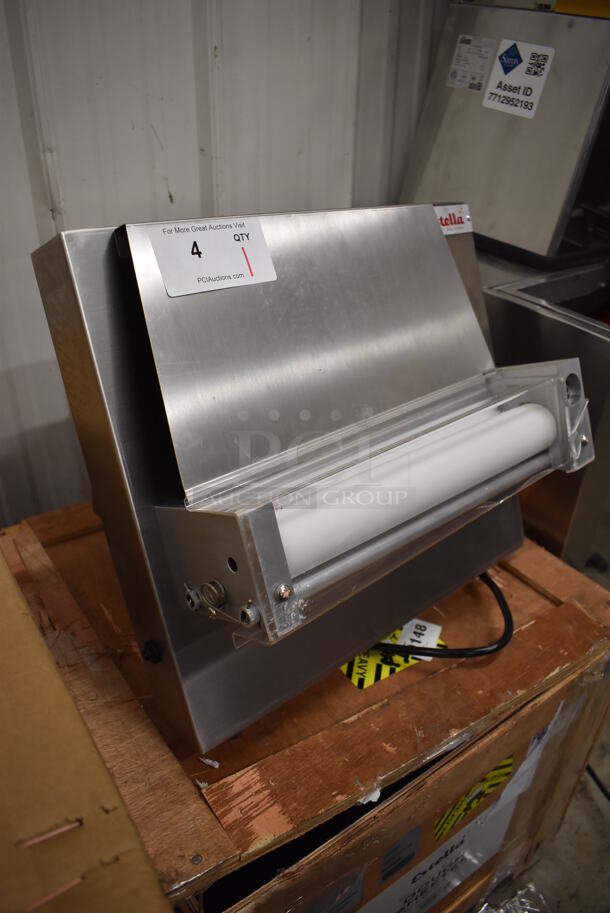 BRAND NEW SCRATCH AND DENT! Estella 348EDS12S 12" Metal Commercial Countertop One Stage Dough Sheeter. 120 Volts, 1 Phase. 19x20x15. Tested and Working! - Image 2 of 7