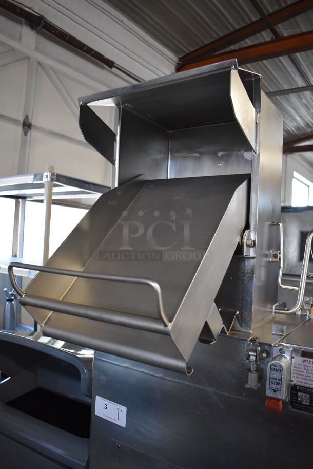 Butcher Boy CMF-S Stainless Steel Commercial Floor Style Compact Frozen Meat Flaker on Commercial Casters. 230 Volts, 3 Phase. 27x25x73 - Image 6 of 9