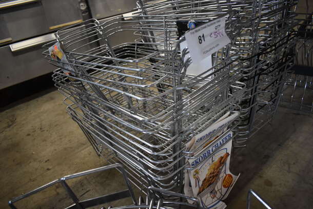 ALL ONE MONEY! Lot of 34 Metal Chafing Dish Frames. 12x23x8 - Image 3 of 3
