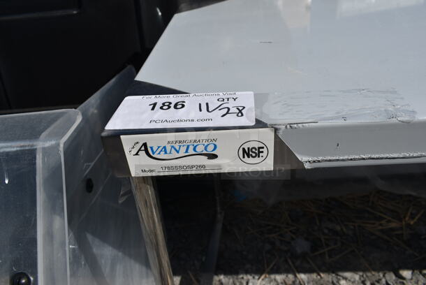 BRAND NEW SCRATCH AND DENT! Avantco 178SSSOSP260 Stainless Steel Commercial Over Shelf. - Image 3 of 3