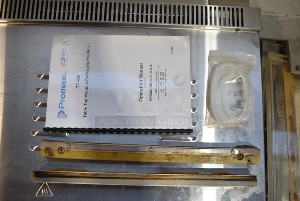 Promax TC420-LP-C-E Stainless Steel Commercial Countertop Vacuum Sealer. 110 Volts, 1 Phase. Tested and Working! - Image 5 of 6