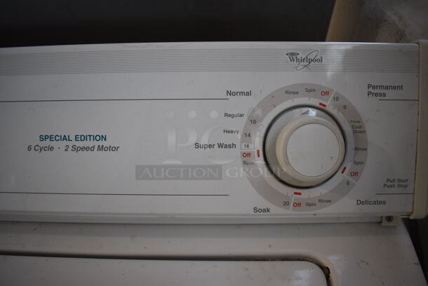 Whirlpool Heavy Duty Metal Top Load Washer. 115 Volts, 1 Phase. 27x26x43 - Image 3 of 6
