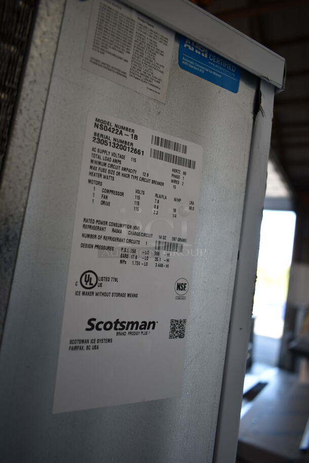 BRAND NEW! 2023 Scotsman NS0422A-1B Stainless Steel Commercial Ice Head on Scotsman SPA162-161 Commercial Bin and Dispenser. 115 Volts, 1 Phase. - Image 12 of 12