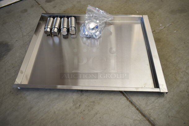 BRAND NEW SCRATCH AND DENT! Cooking Performance Group CPG 351GTUCPG48N Ultra Series Stainless Steel Commercial 48" Chrome Plated Natural Gas 4-Burner Countertop Griddle. 120,000 BTU.  - Image 5 of 9