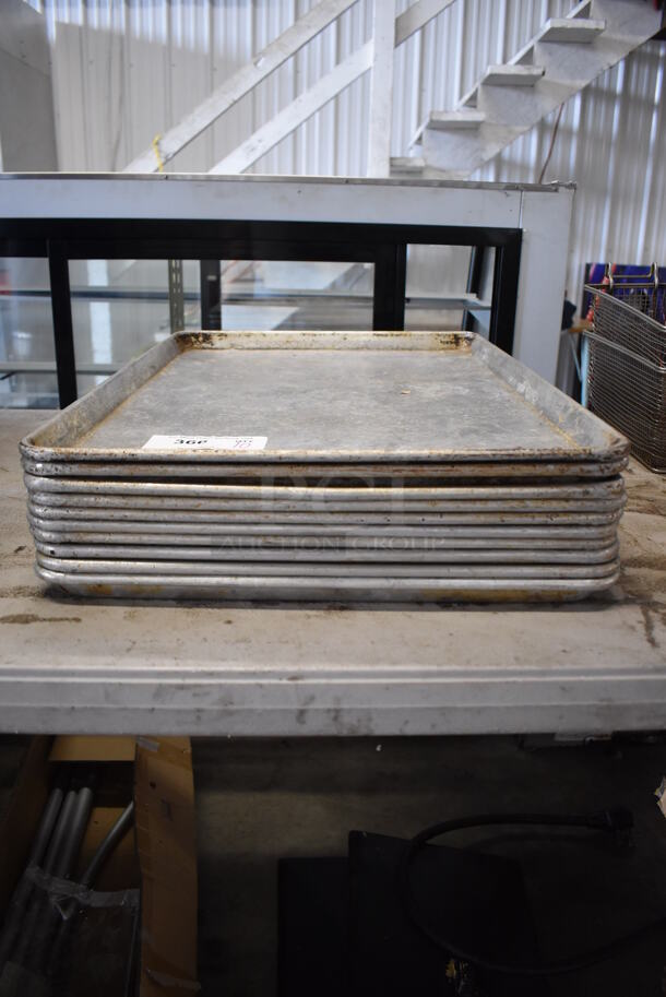 10 Metal Full Size Baking Pans. 18x26x1. 10 Times Your Bid! - Image 2 of 4