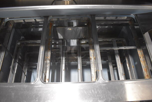 2018 Model Delfield D4448N-18M Commercial Stainless Steel Electric Powered 4 Drawer Mega Top Front Breathing Refrigerated Sandwich Prep Table On Commercial Casters. 115V/1 Phase Tested And Working! - Image 4 of 9