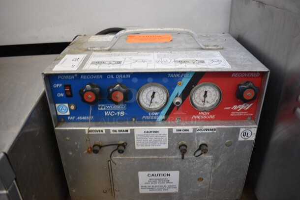 Watsco Model WC-1S Metal Commercial Refrigerant Recovery System. 18.5x12.5x16.5.