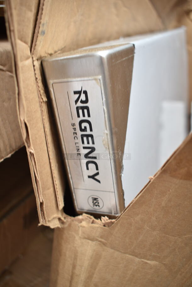 2 BRAND NEW SCRATCH AND DENT! Items; Regency 600PR20316K  20 Pan End Load Stainless Steel Bun / Sheet Pan Rack - Unassembled and Regency Tabletop. 2 Times Your Bid! May Be Missing Pieces.  - Image 5 of 5