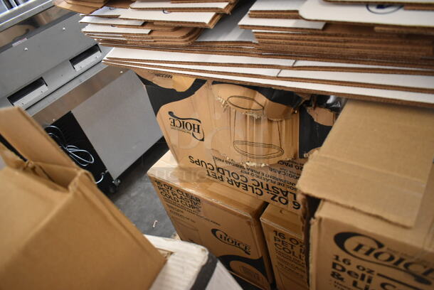 PALLET LOT of 15 BRAND NEW Boxes Including 6J6 White Customizable Foam Cup, 760SOUP16KFT Paper Food Cup, 128HD16COMBO Microwavable Translucent Plastic Deli Container, 3 Box 50CC16 Choice 16 oz Cups, 2 Box 5001CPTP Lavex 1-Ply Center Pull Paper Towel Roll 1000' - 6/Case. 15 Times Your Bid! - Image 7 of 7