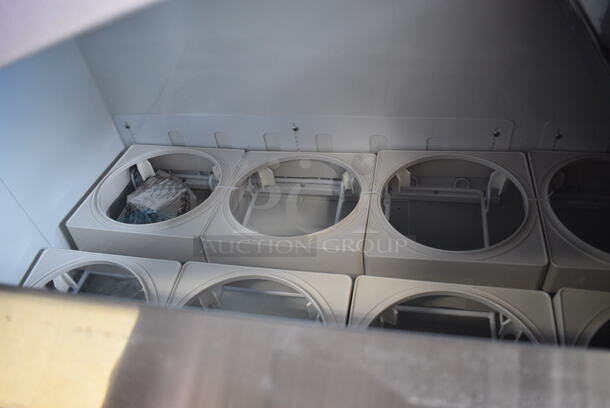 BRAND NEW SCRATCH AND DENT! Avantco 178CPW68HC Deluxe 12 Tub White Ice Cream Dipping Cabinet. Missing Front Glass. 115 Volt 1 Phase. Tested and Working! - Image 6 of 9