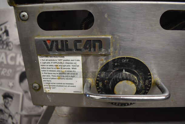 LATE MODEL! Vulcan Hart 948RX-101 Stainless Steel Commercial Countertop Natural Gas Powered Flat Top Griddle w/ Thermostatic Controls. 108,000 BTU. 48x32x17 - Image 6 of 9